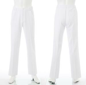 【ナガイレーベン HO-1903-WH】-男子パンツ（ホワイト）【HO】