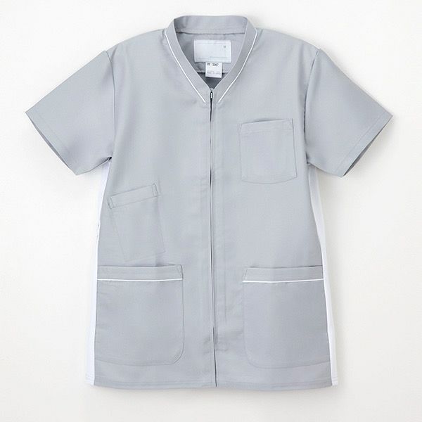 【ナガイレーベン RT-5067】男女兼用スクラブ（シルバーグレー）【RT】